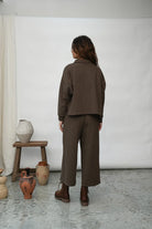 Beaumont Organic Nicky Pants - Brown Marl Women's Bottoms - Sloane Boutique