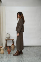 Beaumont Organic Nicky Pants - Brown Marl Women's Bottoms - Sloane Boutique
