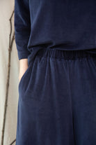 Beaumont Organic Odette Organic Cotton Felpe Trouser - Night Sky Navy Women's Bottoms - Sloane Boutique