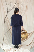 Beaumont Organic Odette Organic Cotton Felpe Trouser - Night Sky Navy Women's Bottoms - Sloane Boutique