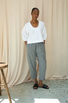 Beaumont Organic Renee Poplin Top - White Women's Tops - Sloane Boutique