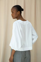 Beaumont Organic Renee Poplin Top - White Women's Tops - Sloane Boutique