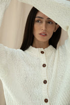 Beaumont Organic Sugi Knit Cardigan - Off White Women's Tops - Sloane Boutique