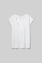 Beaumont Organic Tamsin Cotton Jersey Top - White Women's Tops - Sloane Boutique