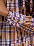 Bellerose Claudia Blouse - Brown Check Women's Tops - Sloane Boutique