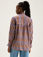 Bellerose Claudia Blouse - Brown Check Women's Tops - Sloane Boutique