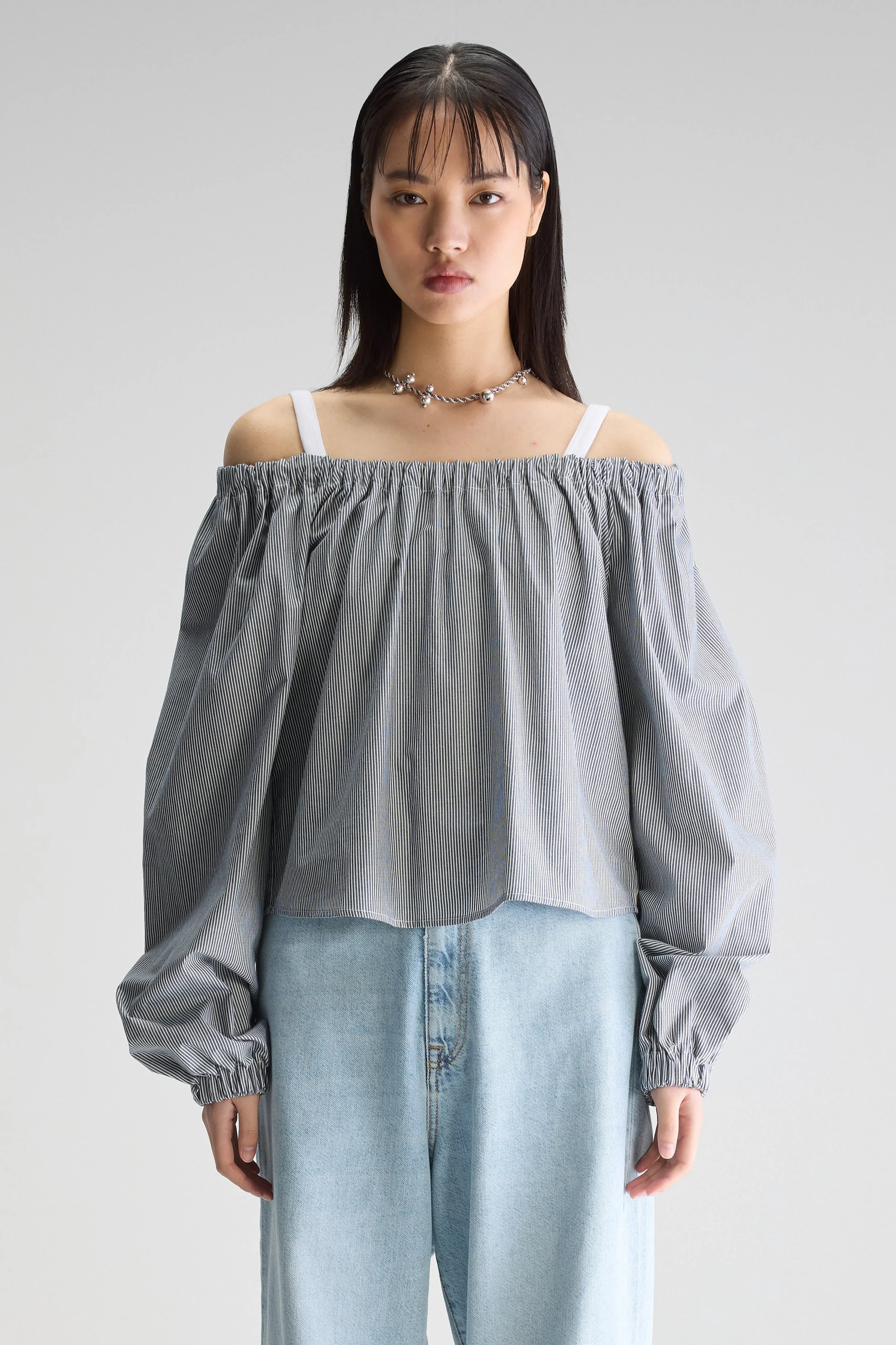 Bellerose Taissa Blouse - Black / White Stripe Women's Tops - Sloane Boutique