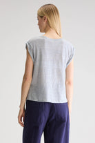 Bellerose Vlyn Crewneck Tee - Sky Women's Tops - Sloane Boutique