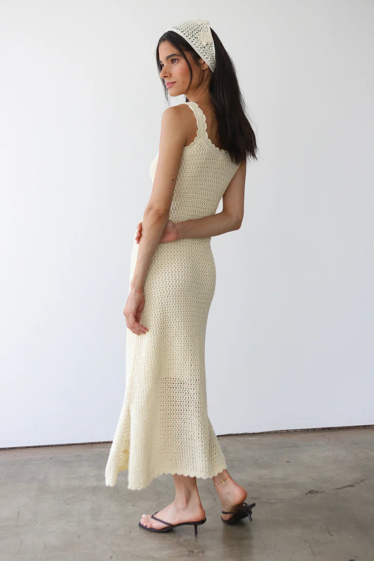 Callahan Knitwear Patrick Maxi - Creme Dresses - Sloane Boutique