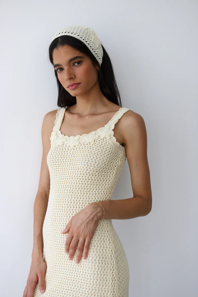 Callahan Knitwear Patrick Maxi - Creme Dresses - Sloane Boutique