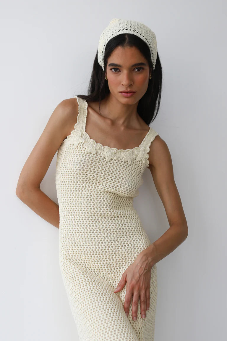 Callahan Knitwear Patrick Maxi - Creme Dresses - Sloane Boutique