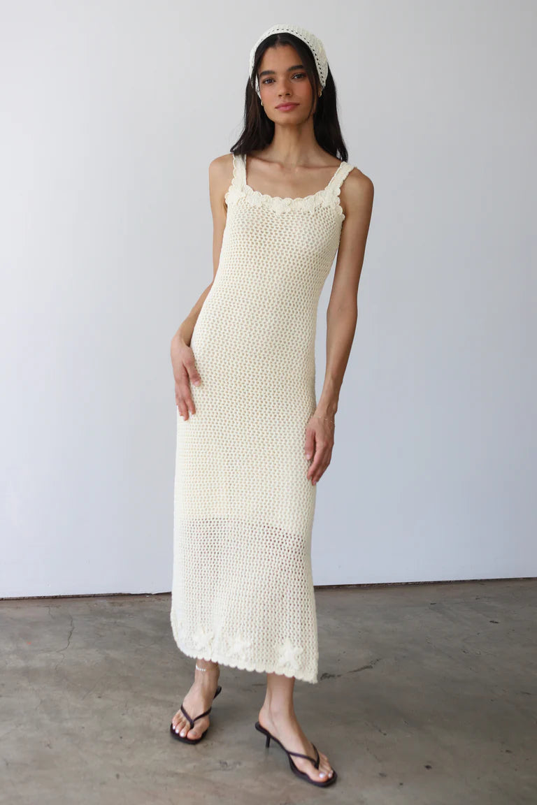 Callahan Knitwear Patrick Maxi - Creme Dresses - Sloane Boutique