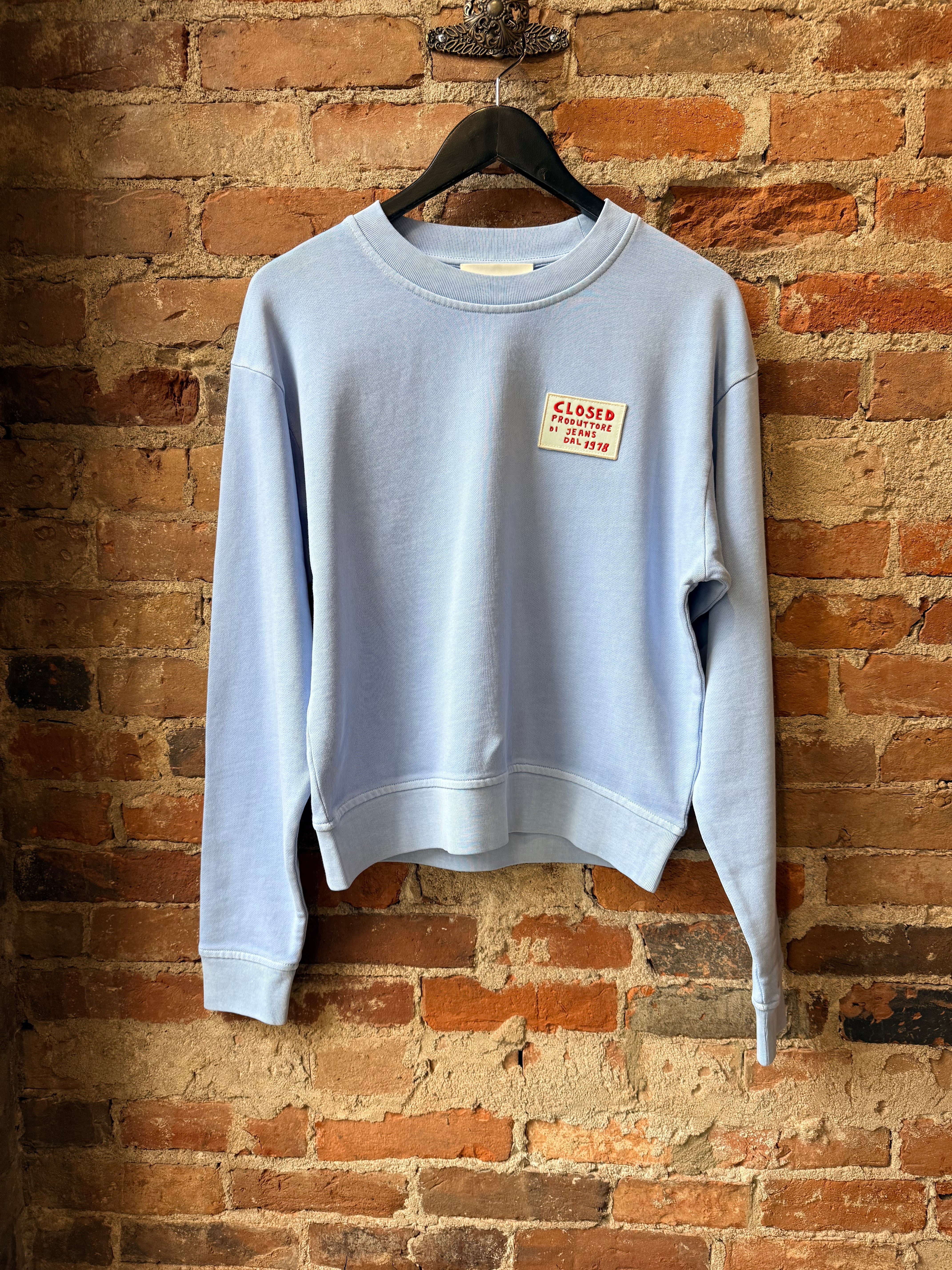 Closed Basic Crewneck - Sky Blue Women's Tops - Sloane Boutique