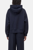 Closed Bow Tie Hoodie - Dark Night Women's Tops - Sloane Boutique