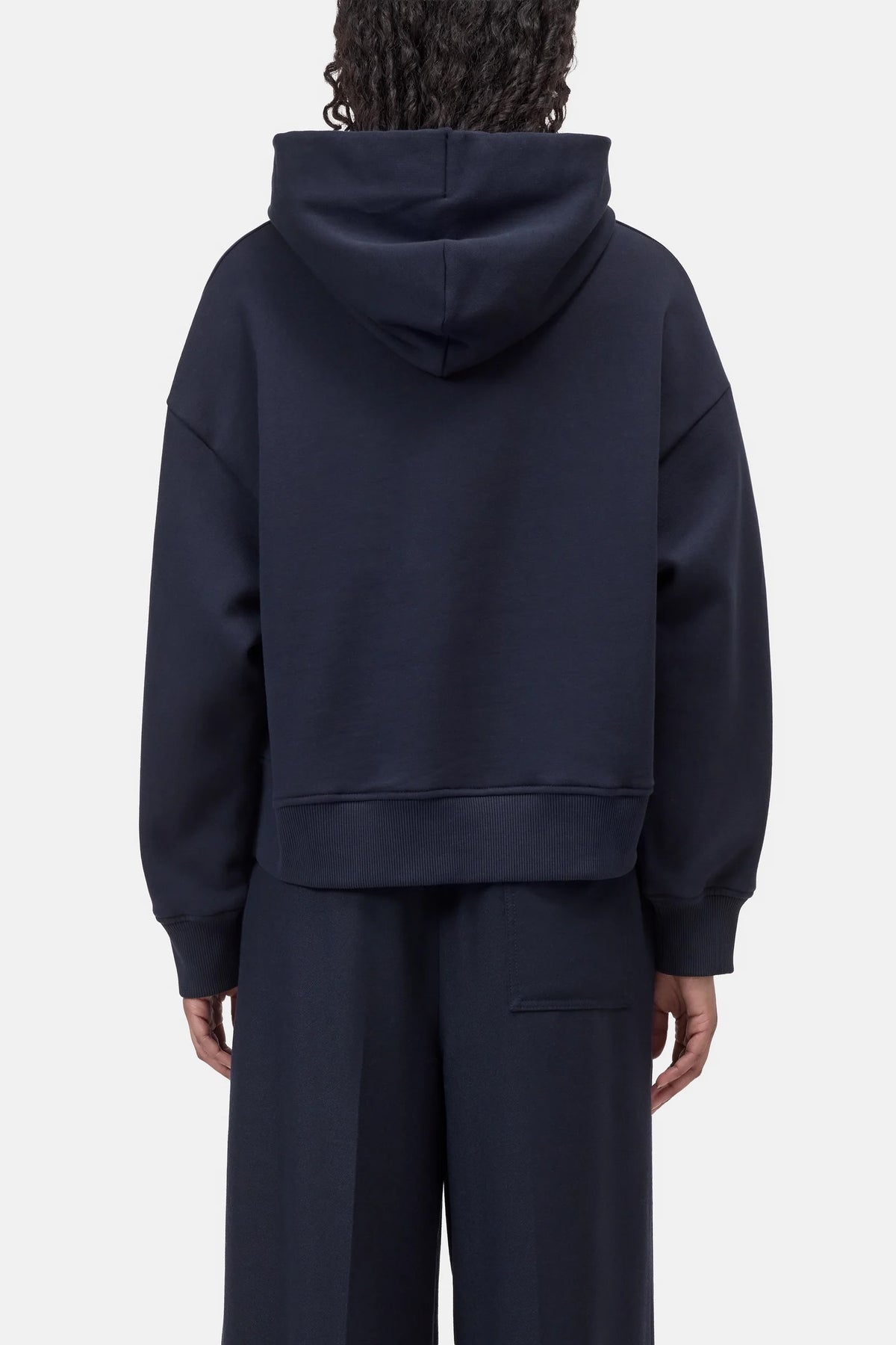Closed Bow Tie Hoodie - Dark Night Women's Tops - Sloane Boutique