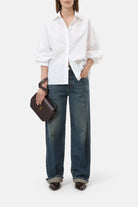 CLOSED Cape Blouse - White Women's Tops - Sloane Boutique