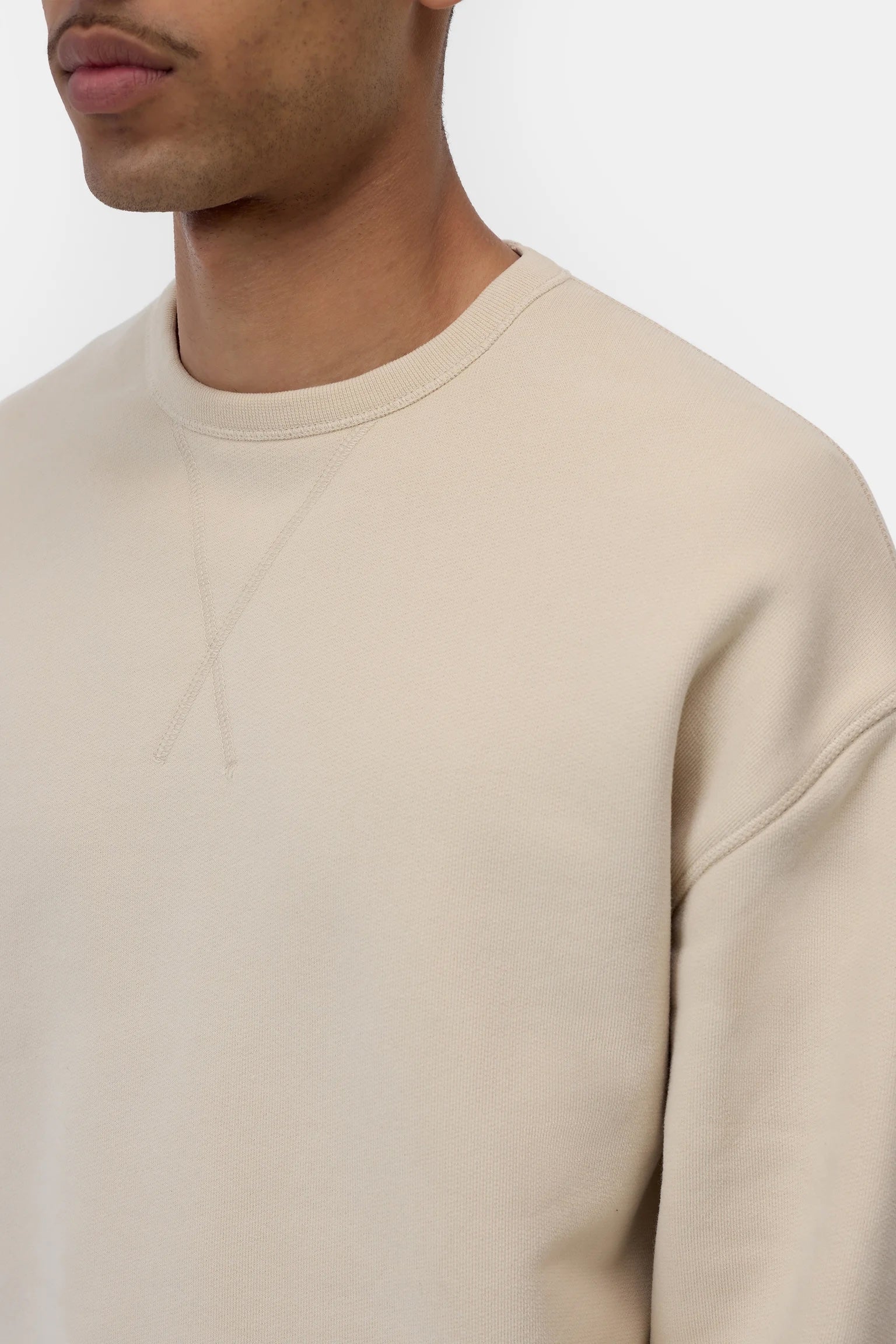 Closed Crewneck Sweatshirt - Almond Cream Men's Tops - Sloane Boutique