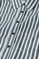 Closed Cropped Classic Shirt - Royal Green Women's Tops - Sloane Boutique