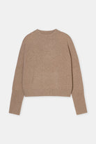Closed Cropped Crew Sweater - Dark Chino Beige Women's Tops - Sloane Boutique