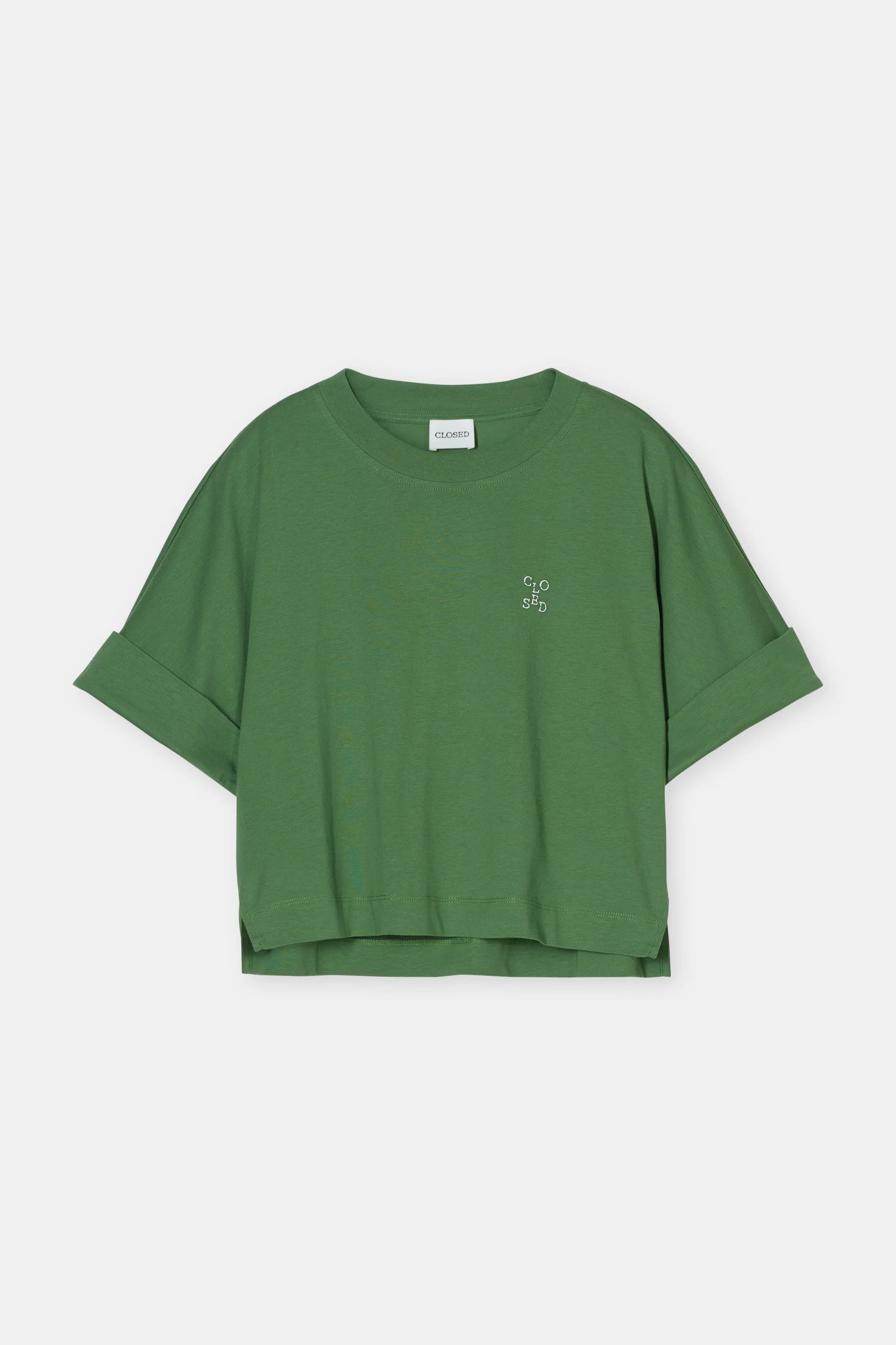 Closed Cropped T Shirt - Matcha Green Women's Tops - Sloane Boutique