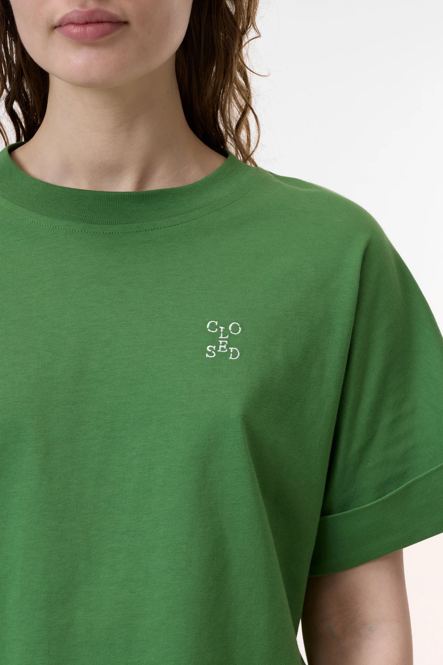 Closed Cropped T Shirt - Matcha Green Women's Tops - Sloane Boutique