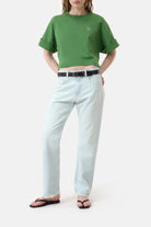 Closed Cropped T Shirt - Matcha Green Women's Tops - Sloane Boutique