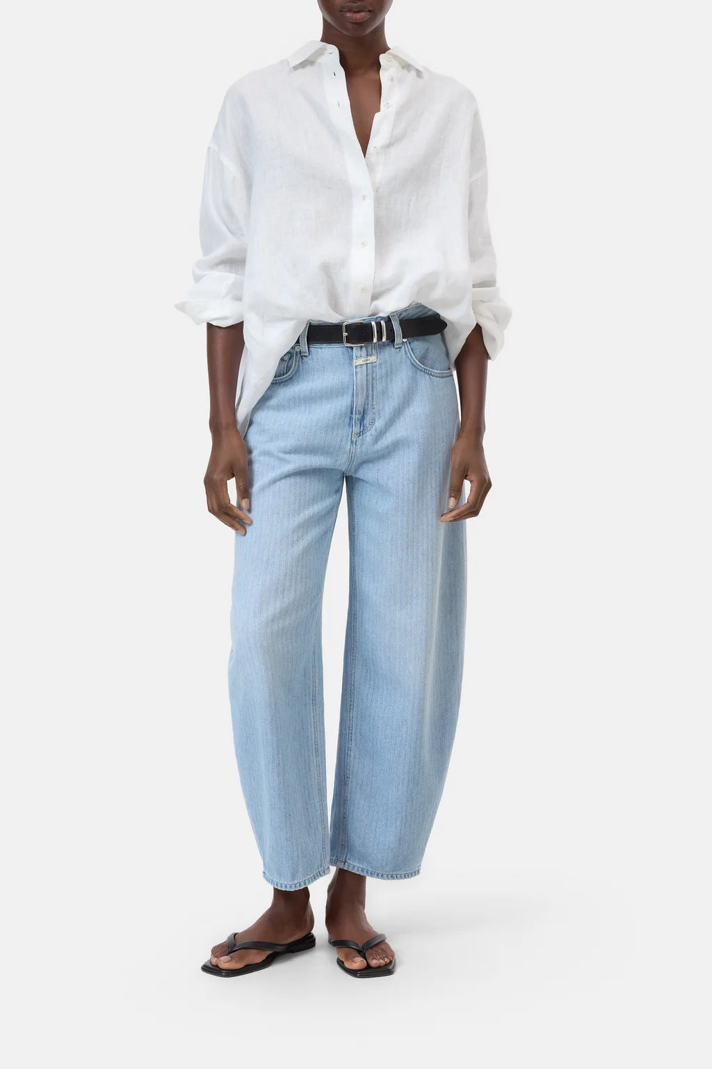 CLOSED Jazzie Barrel Jean - Light Blue Women's Bottoms - Sloane Boutique