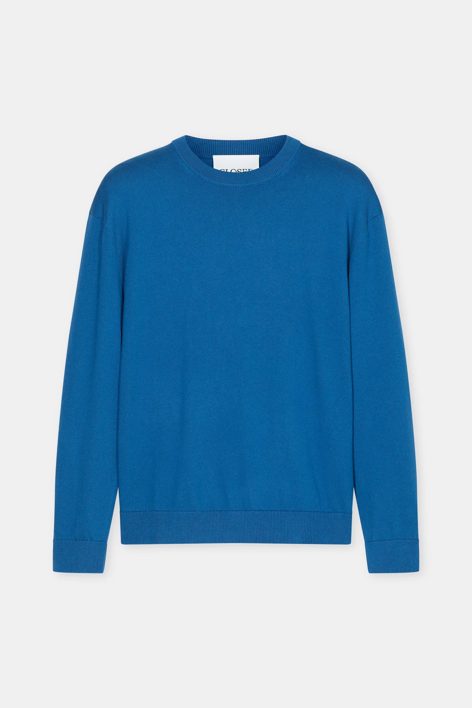 Closed Knit Crewneck Long Sleeve - Harbour Blue Men's Tops - Sloane Boutique