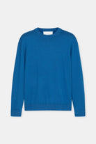 Closed Knit Crewneck Long Sleeve - Harbour Blue Men's Tops - Sloane Boutique