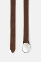 Closed Leather Belt - Cinder Brown Accessories - Sloane Boutique
