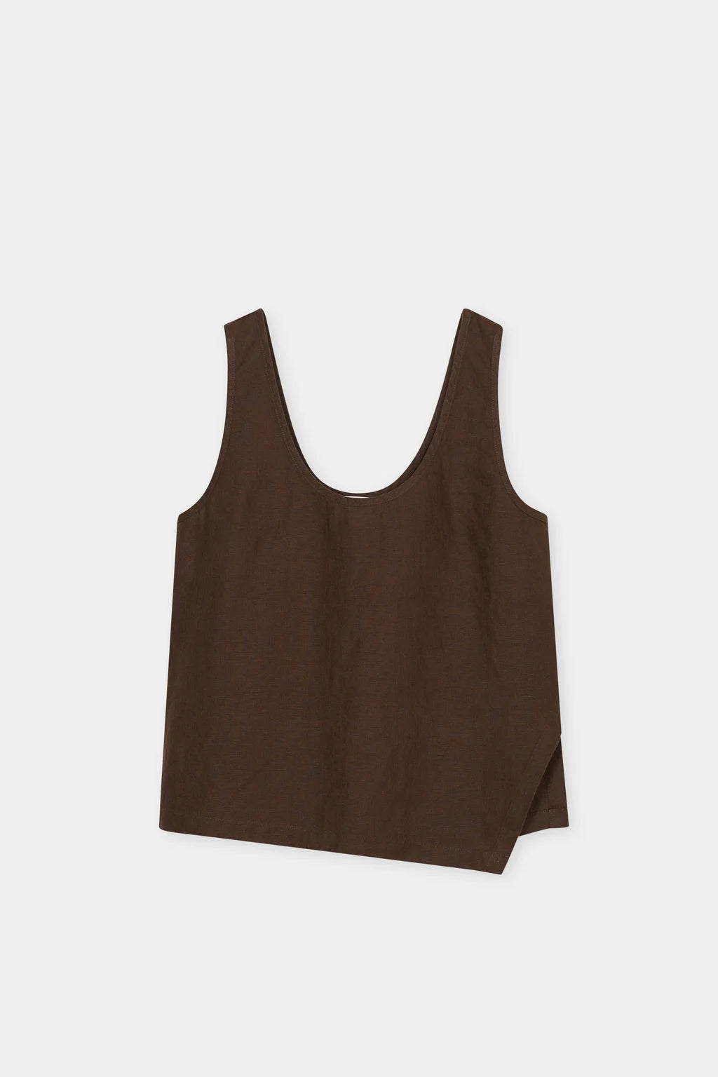 CLOSED Linen Tank Top - Maple Brown Women's Tops - Sloane Boutique