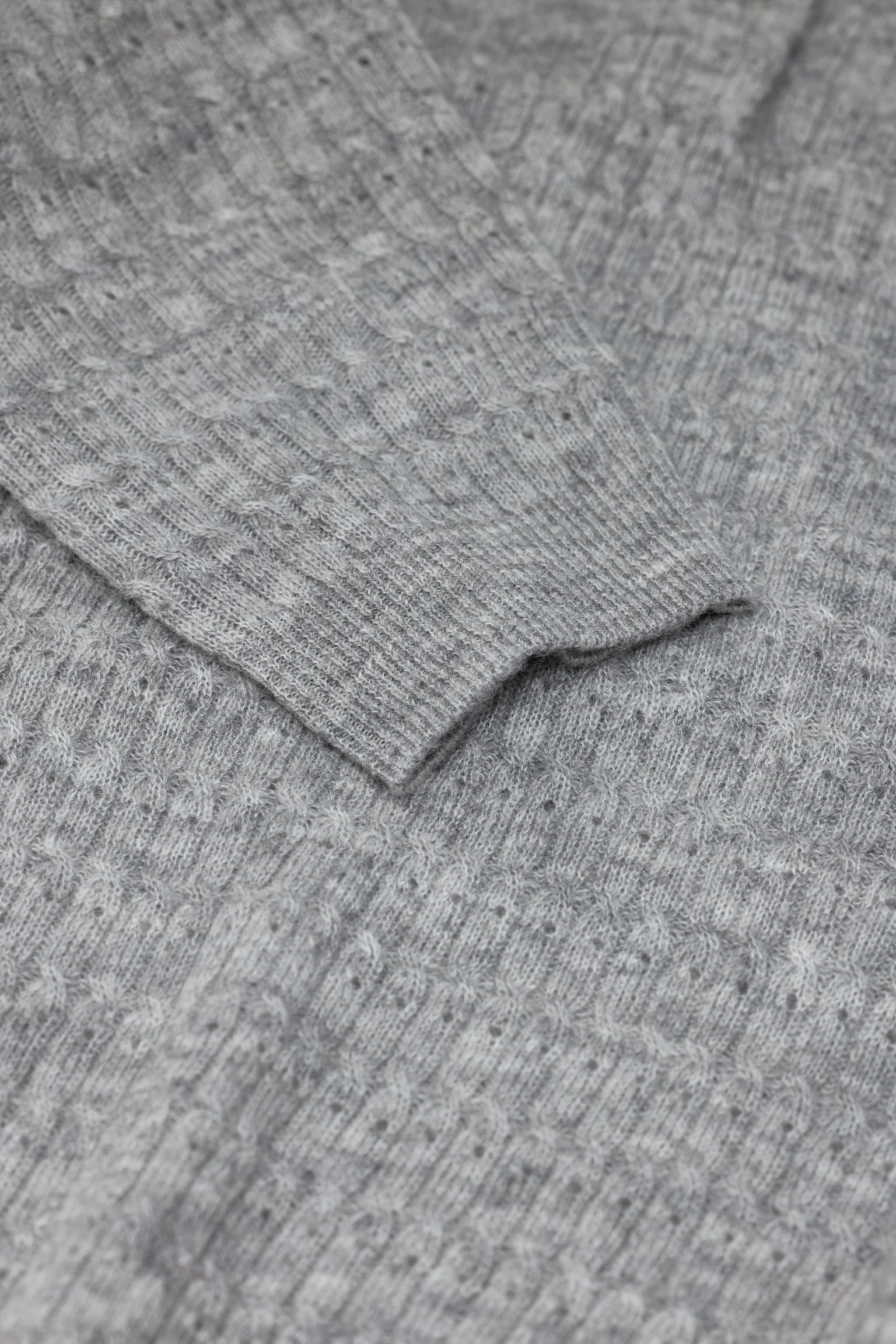 Closed Long Sleeve Polo - Light Grey Melange Women's Tops - Sloane Boutique