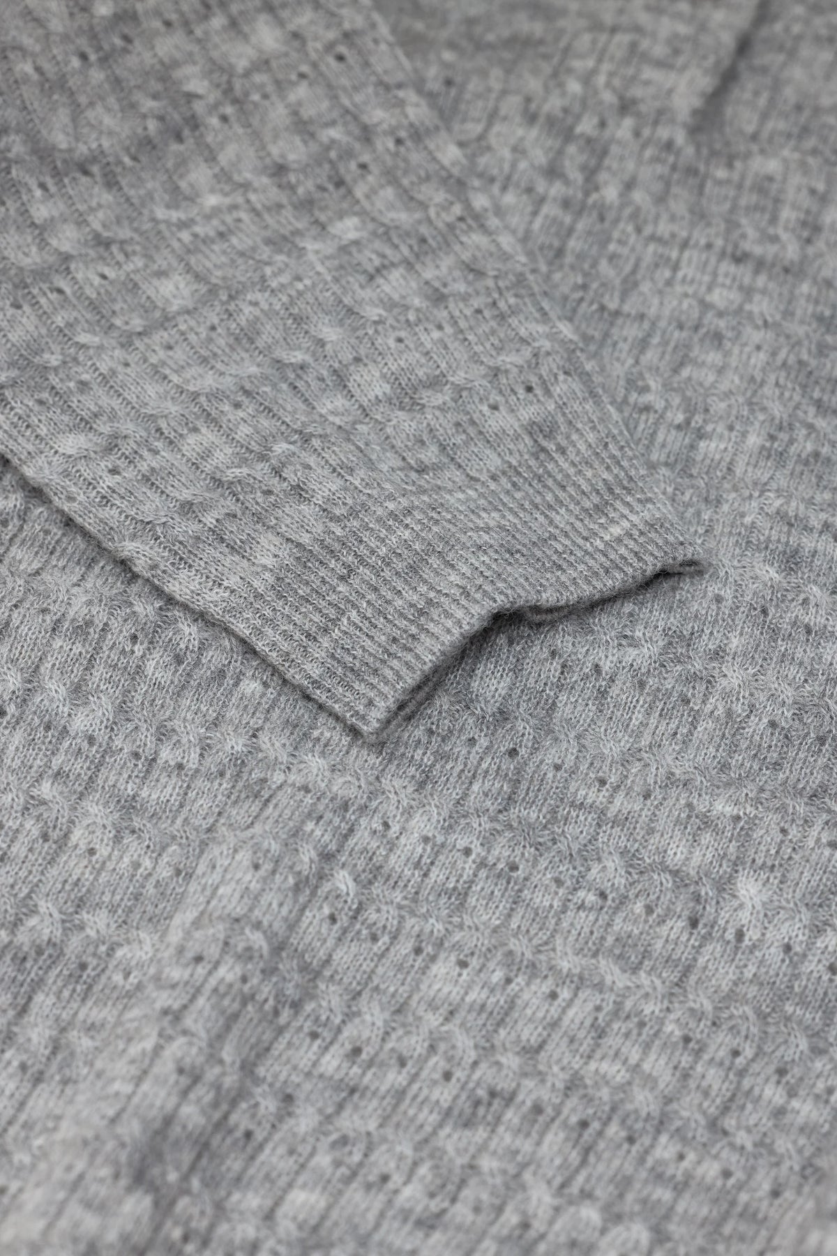 Closed Long Sleeve Polo - Light Grey Melange Women's Tops - Sloane Boutique