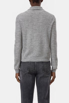 Closed Long Sleeve Polo - Light Grey Melange Women's Tops - Sloane Boutique