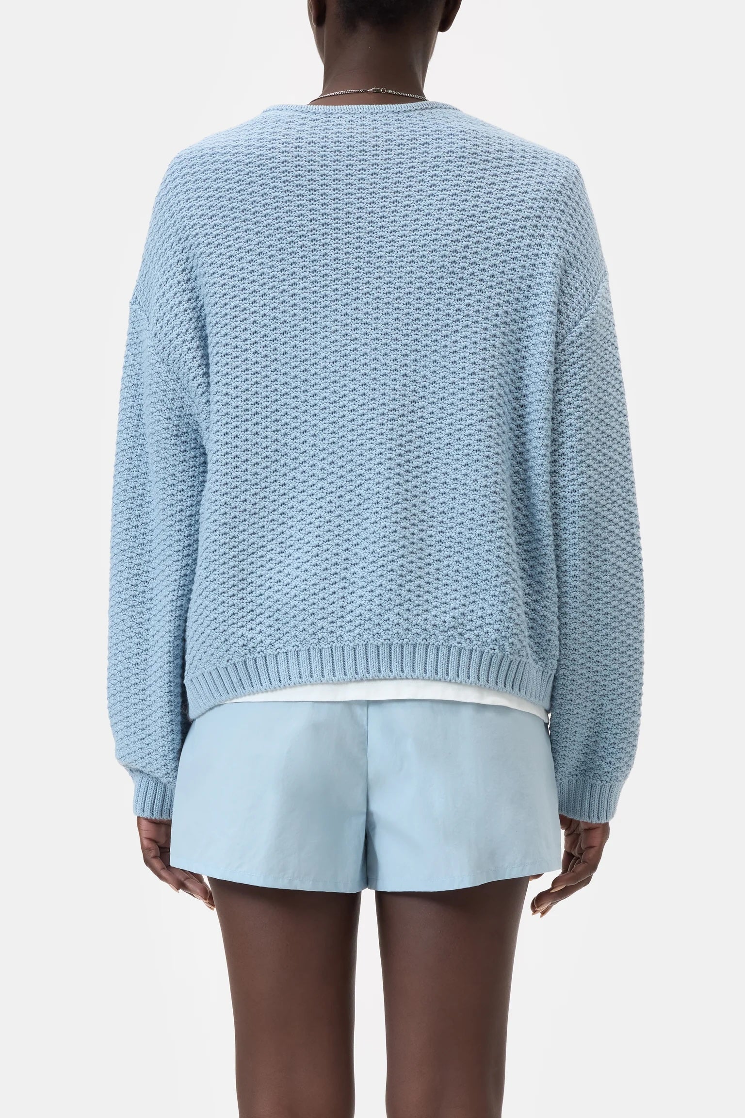 CLOSED Long Sleeve Tunic - Dove Blue Women's Tops - Sloane Boutique