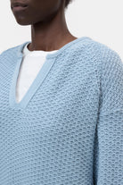 CLOSED Long Sleeve Tunic - Dove Blue Women's Tops - Sloane Boutique