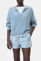 CLOSED Long Sleeve Tunic - Dove Blue Women's Tops - Sloane Boutique