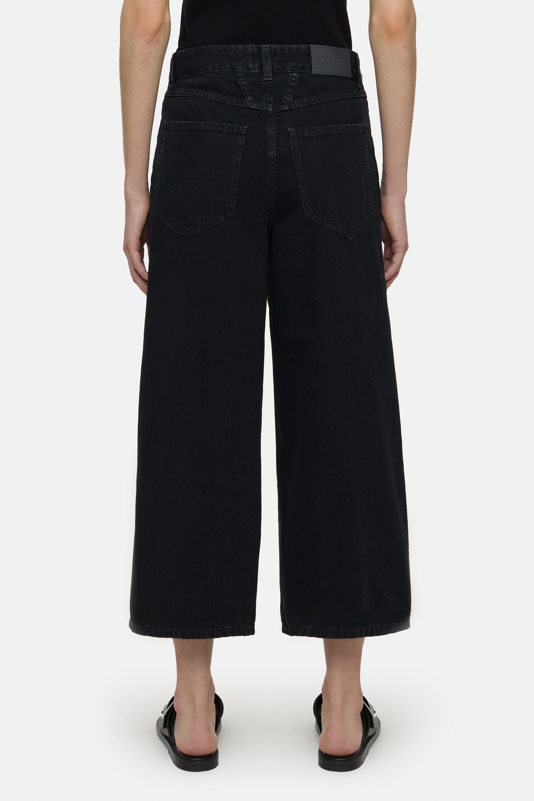 CLOSED Lyna Wide Leg Denim - Black Women's Bottoms - Sloane Boutique