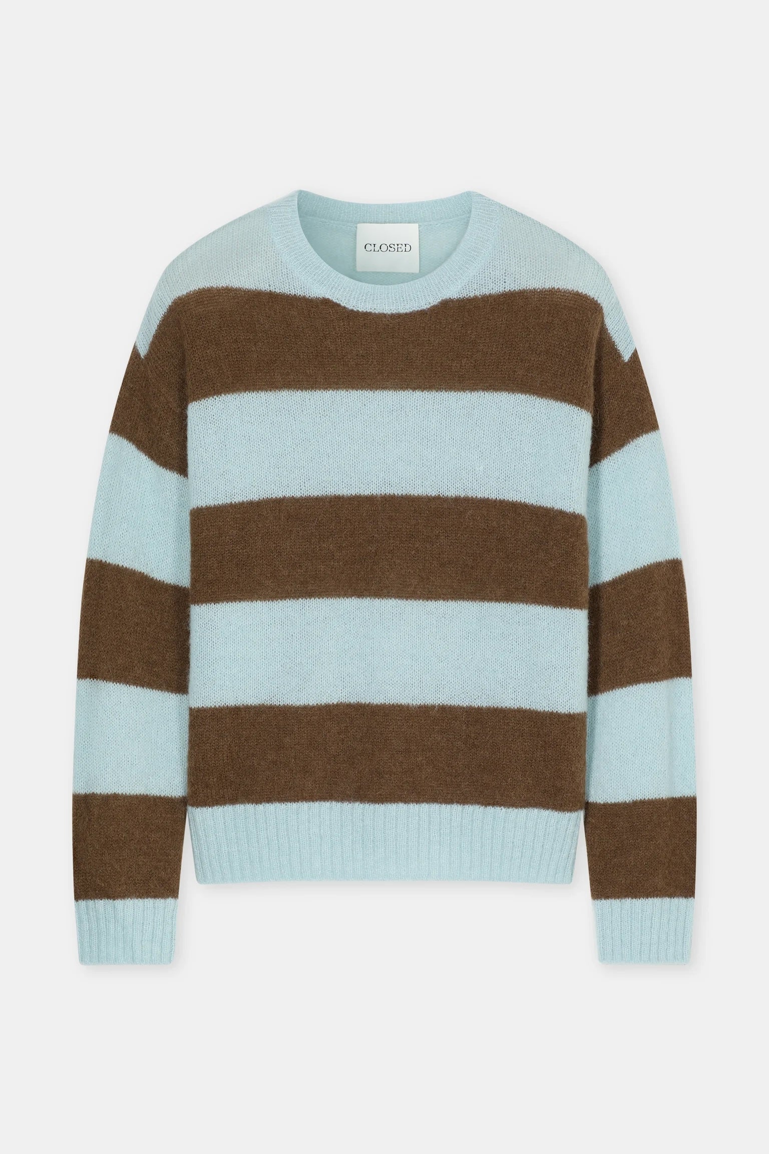 Closed Men's Block Stripe Sweater - Drift Blue Men's Tops - Sloane Boutique