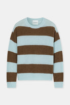 Closed Men's Block Stripe Sweater - Drift Blue Men's Tops - Sloane Boutique