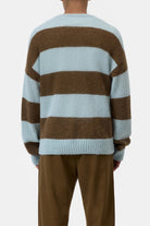Closed Men's Block Stripe Sweater - Drift Blue Men's Tops - Sloane Boutique
