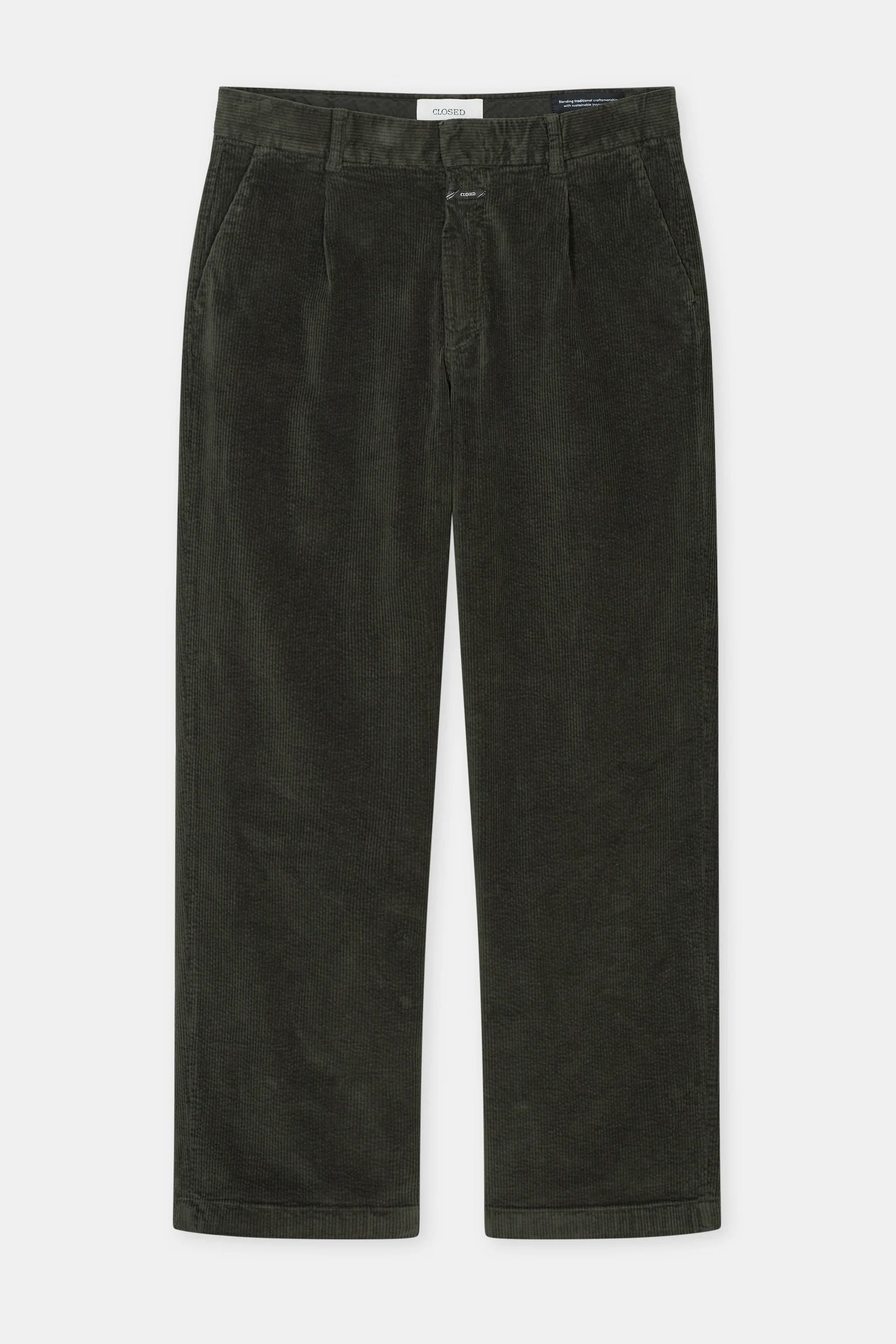 Closed Men's Blomberg Corduroy Pant - Dark Olive Green Men's Bottoms - Sloane Boutique
