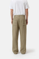 Closed Men's Blomberg Wide Linen - Chino Green Men's Bottoms - Sloane Boutique
