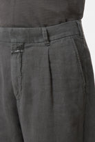Closed Men's Blomberg Wide Linen - Pepper Grey Men's Bottoms - Sloane Boutique