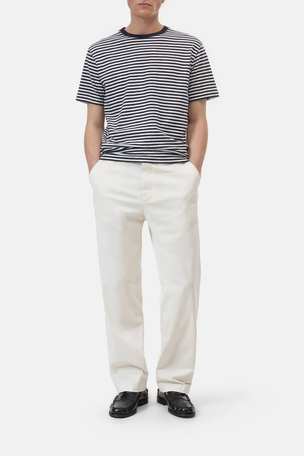 CLOSED Men's Classic Striped T-Shirt - Dark Night Men's Tops - Sloane Boutique