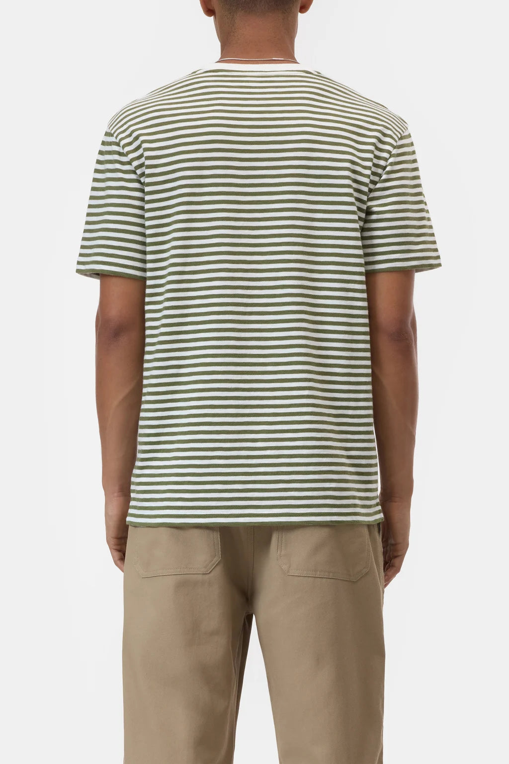 CLOSED Men's Classic Striped T-Shirt - Pine Green Men's Tops - Sloane Boutique