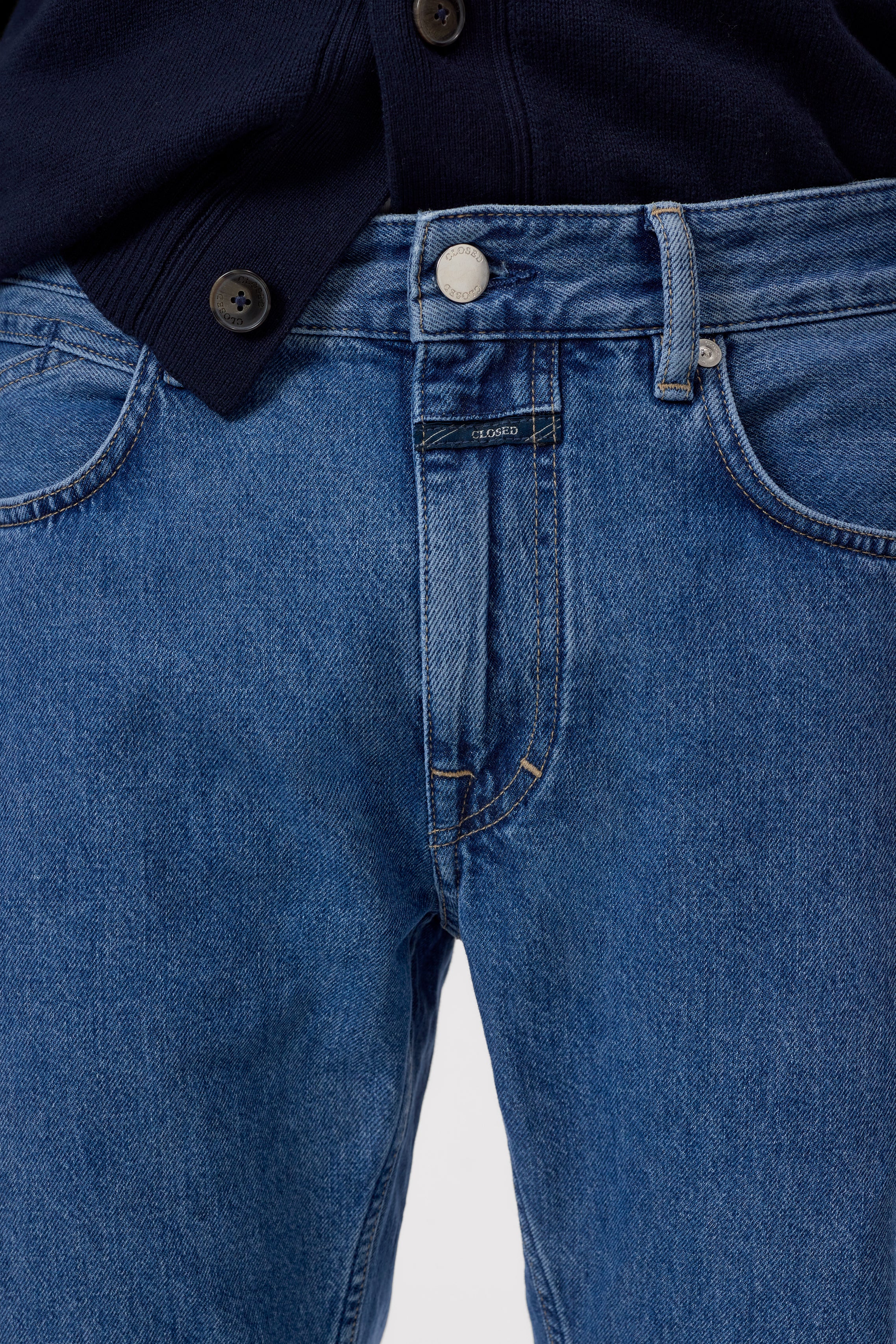 Closed Men's Cooper True - Mid Blue Men's Bottoms - Sloane Boutique