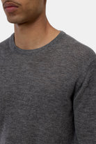 Closed Men's Crewneck Sweater - Dark Grey Melange Men's Tops - Sloane Boutique