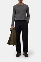 Closed Men's Crewneck Sweater - Dark Grey Melange Men's Tops - Sloane Boutique