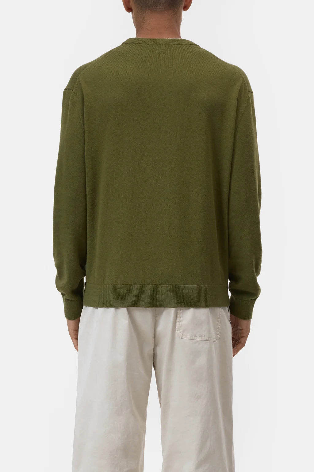 CLOSED Men's Fine Knit Sweater - Pine Green Men's Tops - Sloane Boutique